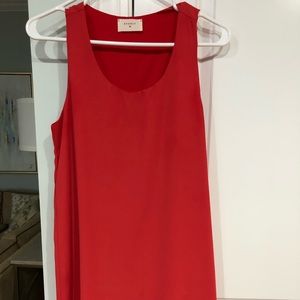 Red boutique brand dress